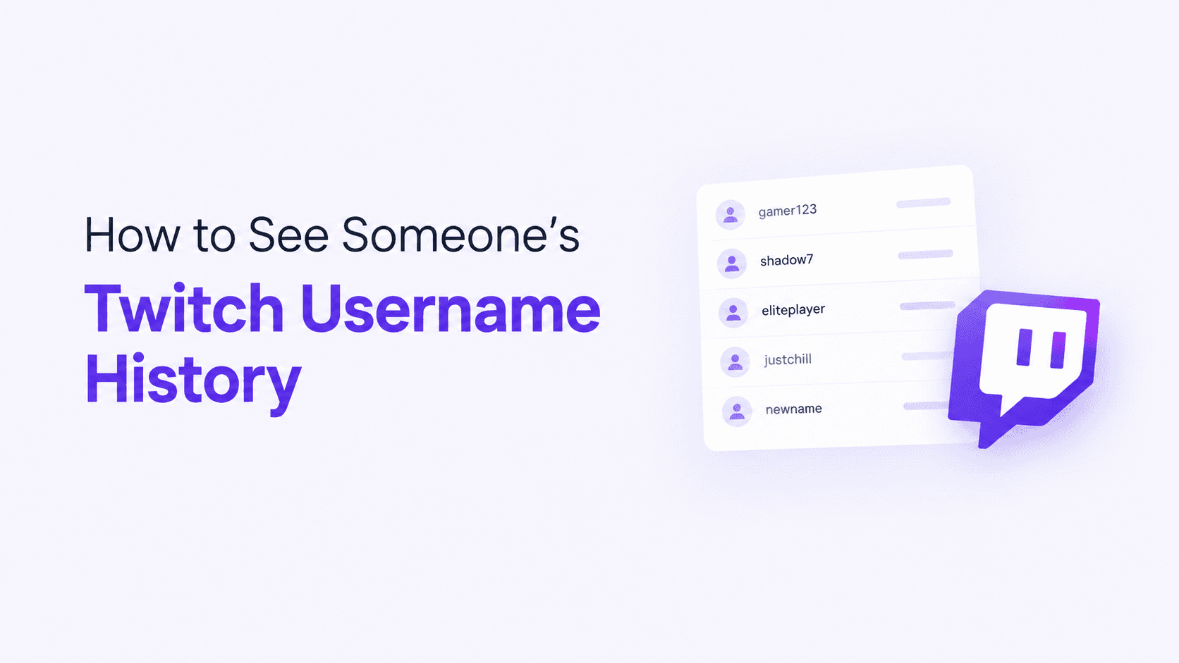 How to See Someone's Twitch Username History